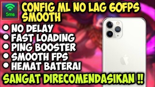 Update!! Config ml anti lag 60 fps + ping stabil | Mobile legends bang bang