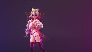 MD Fabric MMD "Little Deer Collision" Pakaian Merah Muda Suara Lemah Rendering C4D OC (Layar Horizon