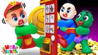 Bỏ Ra Bạn Ơi 💲 Luka Lấy Lại Tiền Thối Từ Máy Bán Hàng 💲 Tập 621 Hoạt hình Vui Nhộn Cho Trẻ Em