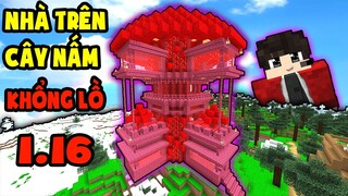 TÝ TIỀN TỈ - LÀM NHÀ TRÊN CÂY NẤM KHỔNG LỒ - Minecraft Sinh Tồn 1.16 #14