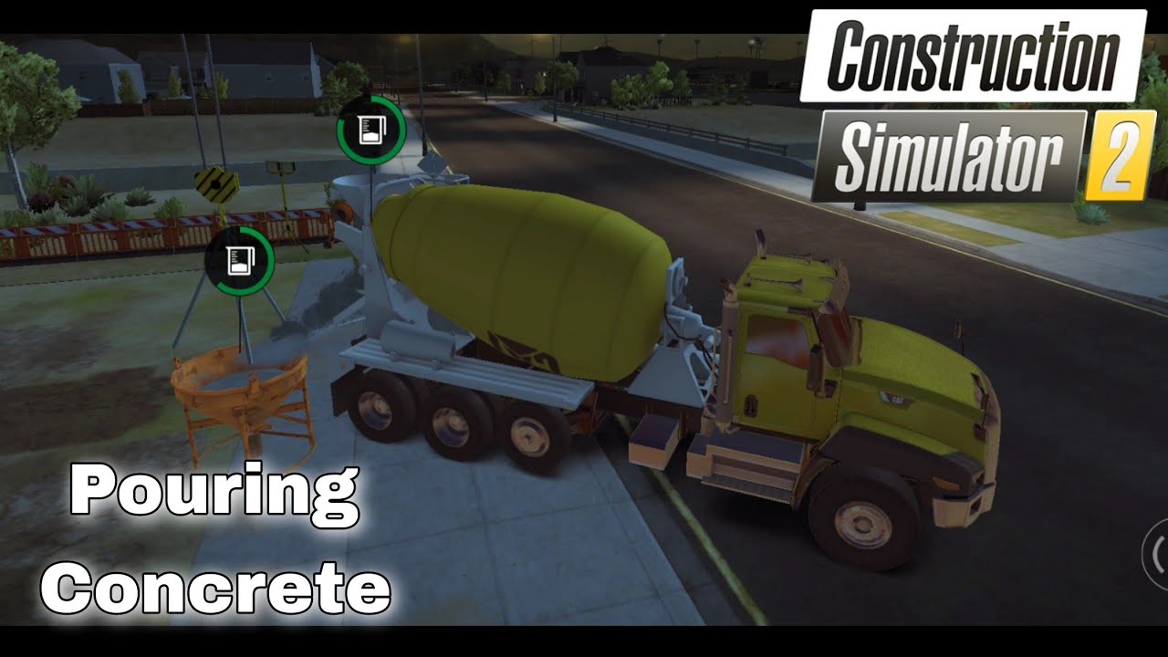 Construction Simulator 2 Gameplay | Pouring Concrete Foundation - Bilibili