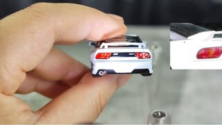 Fine alloy car with bearings | 180SX MIYABI Spirit Ling MT alloy 1:64 car No. 276 [Lao Wang]