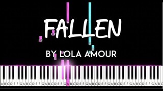 Fallen by Lola Amour piano synthesia piano tutorial + sheet music