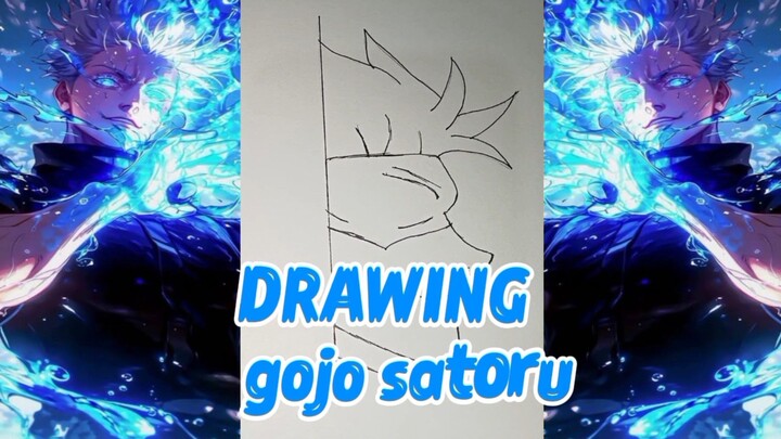 DRAWING GOJO SATORO || jujitsu kaisen