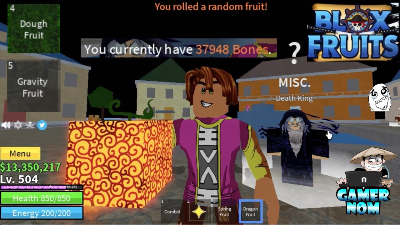 Noob to Max Level 1-2300 using DOUGH Fruit In Bloxfruits