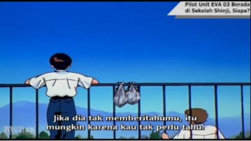 Neon Genesis Evangelion - Eps 17 Pilot Unit EVA 03 Berada di Sekolah Shinji, Siapa?