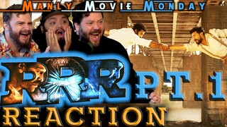 This is INCREDIBLE! // RRR (2022) Part 1  REACTION! // Manly Movie Mondays