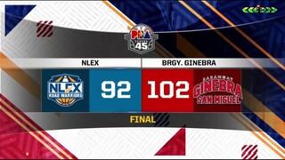 GINEBRA 2ND HALF HIGHLIGHTS VS NLEX | OCTOBER 11, 2020 | PBA BUBBLE 2020