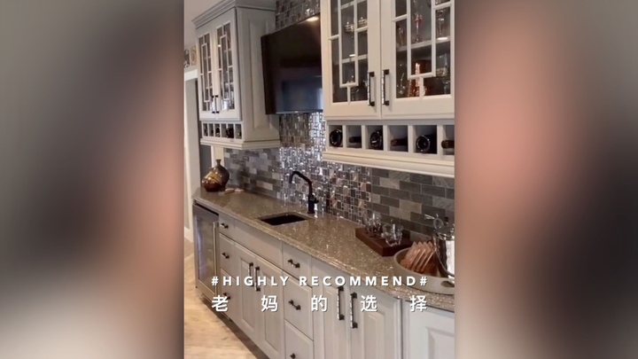 [My Mom’s Kitchen] Even the coffee maker has its own little garage...