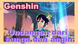 Undangan dari bunga dan angin