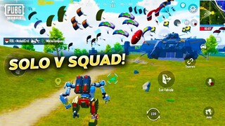 SOLO V SQUAD PAKAI ROBOT! MUSUH SAMPAI KABUR KETAKUTAN! - PUBG MOBILE