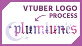 Vtuber Logo process making ✧ Plumlunes【Timelapse】
