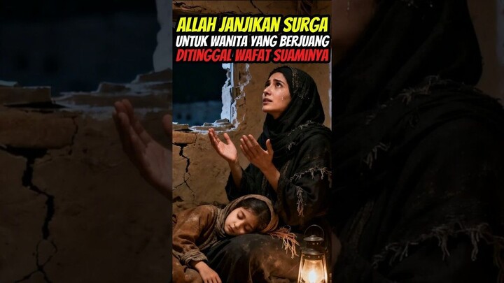 ALLAH JANJIKAN SURGA UNTUK WANITA YG DITINGGAL WAFAT SUAMI DAN BERJUANG DEMI KEL