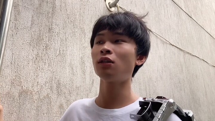 Kamen Rider 555 special effects transform into a rural area.