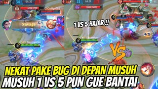 NEKAT PAKE BUG DI DEPAN MUSUH! SAMPE PANEN SAVAGE 1 VS 5 PUN TETAP MENANG