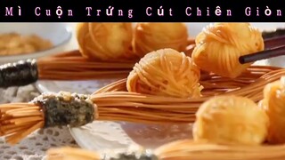 Bánh Trung Thu Không Cần Lò & Mì Cuộn Trứng Cút Chiên Giòn #monngonmoingay