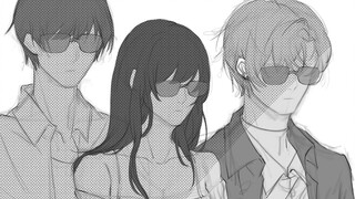 【恋与制作人手书】朝你大胯捏一把 （白起x你x凌肖）有描改/ooc慎