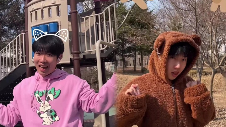The main point is an effective costume change! 🐻Cute cover of STAYC's "Teddy Bear"