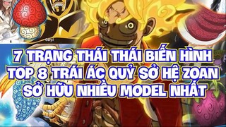 7 Trạng Thái Biến Hình Hiếm Nhất _ Top 8 Trái Ác Quỷ Zoan Nhiều Model Nhất