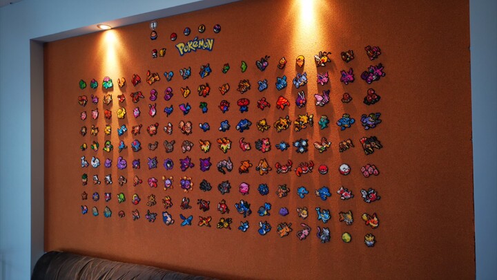 I made a wall of Pokemon