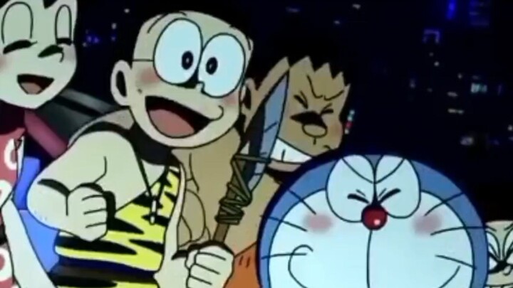 Doraemon bahagia sekali