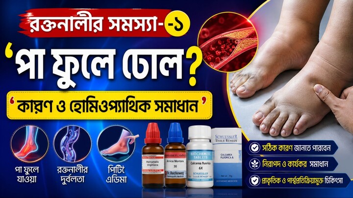 পা বা গোড়ালি ফুলে যায় । স্ট্যাসিস ইডিমা দূর করার সেরা প্রাকৃতিক সমাধান। | #StasisEdema