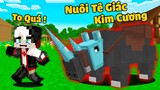 REDHOOD THỬ THÁCH 24 GIỜ BẮT TÊ GIÁC LÀM THÚ CƯNG TRONG MINECRAFT*MỀU LẦN ĐẦU NUÔI TÊ GIÁC KIM CƯƠNG