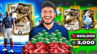 I Spent 3,000 FC POINTS & 600,000💎 on New TOTS Packs! FC MOBILE