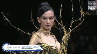 Siêu mẫu Anh Thư đảm nhận vị trí Vedette kết show của NTK Hoàng Minh Hà