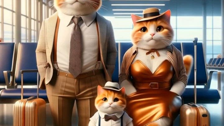 Keluarga Meow pergi berlibur! Langit tak selalu cerah, tapi cinta tetap ada di dunia ini!