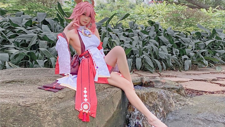 【Braised】♡ The bad fox who plays with people's heart♡ Yae Kamiko cosplay video