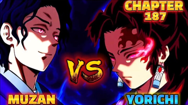 YORICHI VS MUZAN FULL FIGHT‼️ Demon Slayer Season 5 Sunrise Countdown Arc- Chapter 186-187