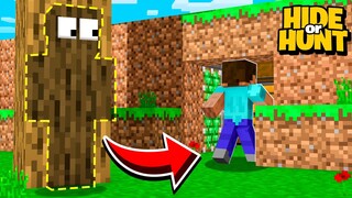 HUNTING a Minecraft Player INVISIBLE to his SECRET Base.. (Hide Or Hunt #2)