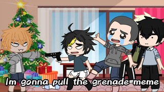 Im gonna pull the grenade meme [ haikyuu ] [ Gacha club ]