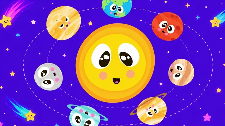 8 Planets Song for Kids | Solar System Song | Learn the Planets | 八大行星 | 太阳系 | 儿童英语启蒙