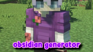 Cara Membuat Obsidian Generator Di Minecraft