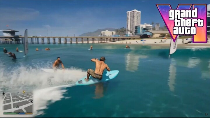 GTA VI Gameplay - Surfing Activity