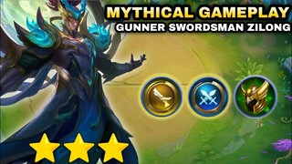 ZILONG GUNNER SWORDSMAN.!! VERY QUICK GAME.!! MAGIC CHESS MOBILE LEGENDS