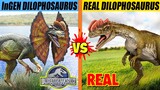 Dilophosaurus Fight: Jurassic World vs Real Life | SPORE