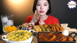 Tokbokki 2 vị. đồ chiên ăn kèm 1 #amthuc