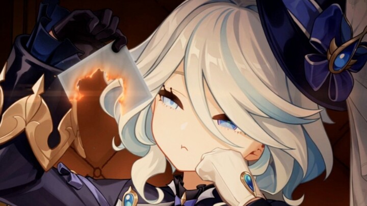 The water goddess Fernina, with a pout, drives all the players in the server crazy