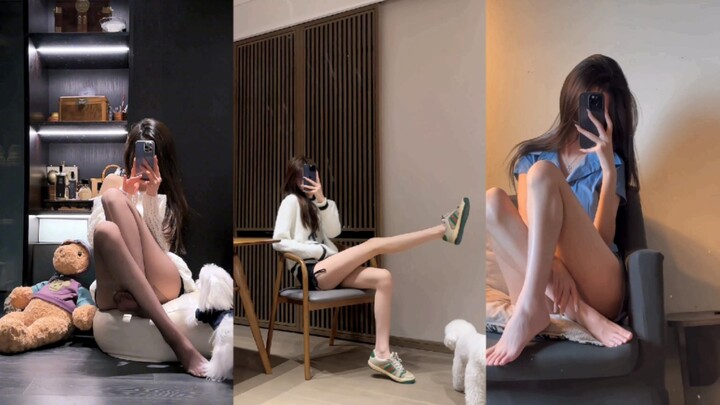 小姐姐这大长腿也太让我羡慕了呀！爱了爱了！