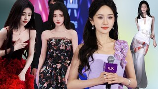 Ju Jingyi is charming, YangMi's unedited photo is admiring, ZhaoLusi is graceful and elegant