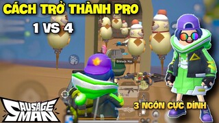 SAUSAGE MAN - CÁCH ĐỂ TRỞ THÀNH PRO 1 CÂN 4 TRONG GAME | SETTING 3 NGÓN SẤY VÀ TÁP CỰC CHUẨN LUÔN Á