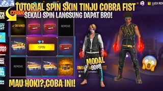 TUTORIAL SPIN COBRA FIST FF TERBARU 2023 || TRIK HOKI SPIN SKIN TINJU COBRA - FADED WHEEL FREE FIRE