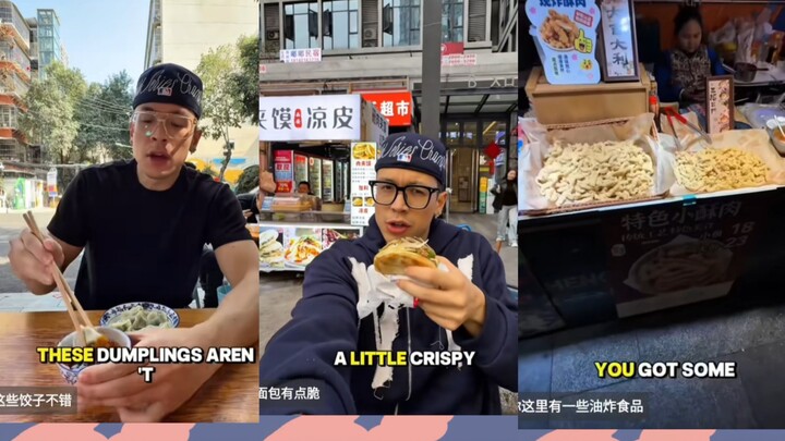 【tiktok】บล็อกเกอร์อเมริกันท้าตัวเองกินแต่อาหารข้างทางในจีน 24 ชั่วโมง แต่หลังจากผ่านไป 12 ชั่วโมงก็อ