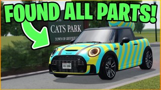 I FOUND ALL 25 CAR PART LOCATIONS In GREENVILLE EASTER HUNT UPDATE!! - Roblox Greenville