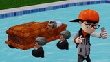 Scary Teacher 3D Nick Swiming Pool Coffin Dance Prank |  Crossover animation Gameplay