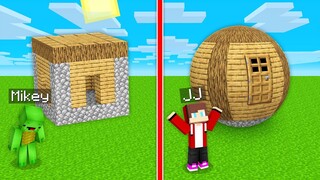 Mikey House vs JJ Sphere House Survival Build Battle in Minecraft (Maizen)