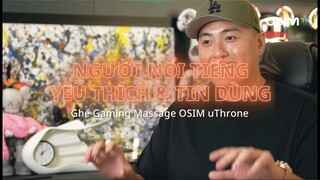 uTHRONE - CHIẾC GHẾ GAMING MASSAGE ĐƯỢC NGƯỜI NỔI TIẾNG YÊU THÍCH & TIN DÙNG (HN)